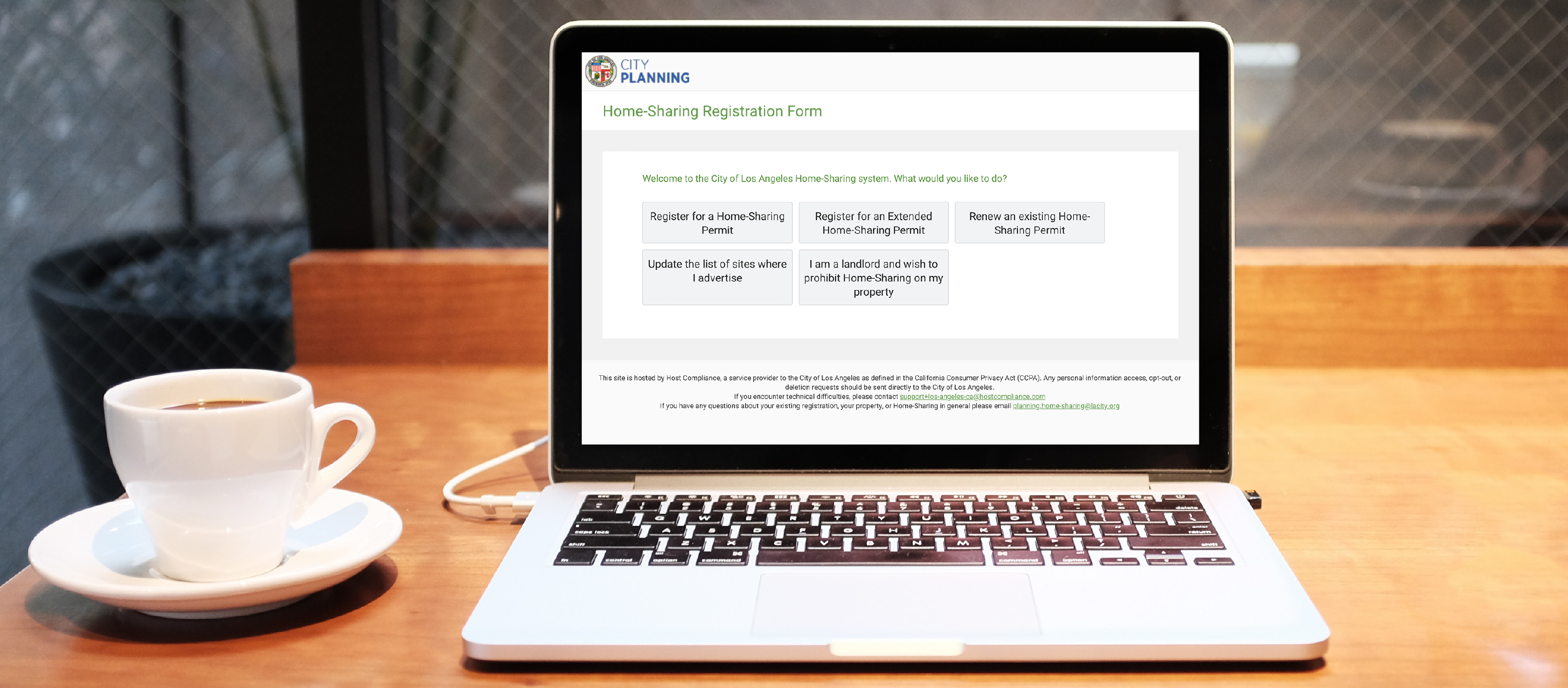 Online Home-Sharing Program Portal